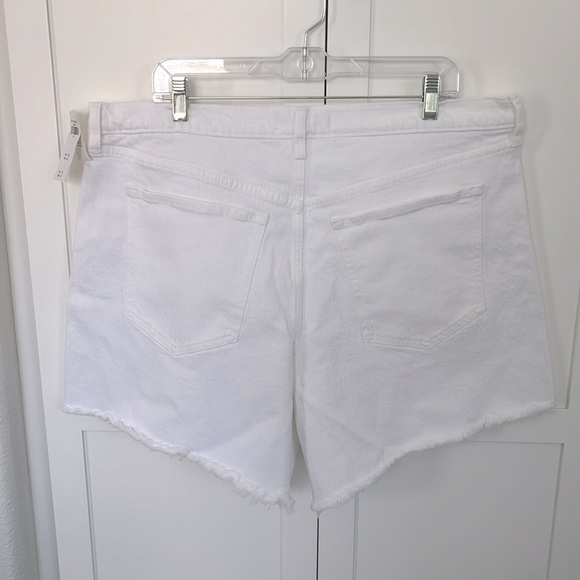 ABERCROMBIE and FITCH Jeans $70 Women The Dad Short Frayed Hem Plus Size 18 NWT - Picture 7 of 8